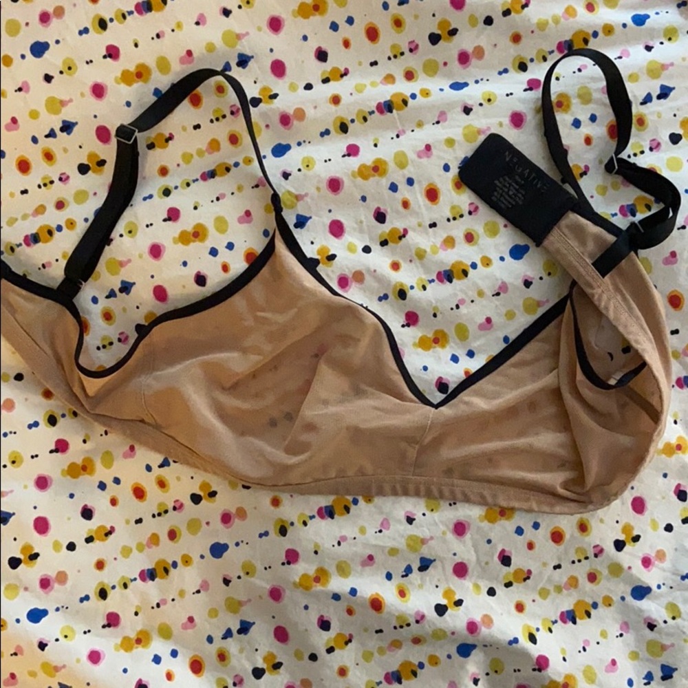 Negative sheer bra
